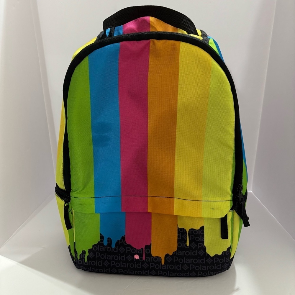Polaroid color drip laptop backpack